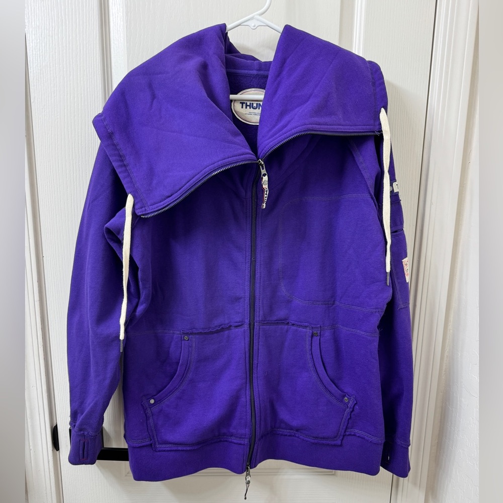 Thumb United Stacey fleece jacket hoodie - purple - XL
